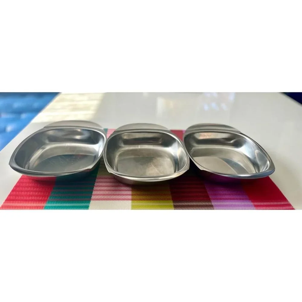 VTG set of 3 Fraser's Cultura Stainless Steel Serving Dish-Sweden